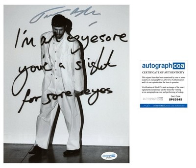 JAMES BLAKE SIGNED TRYING TIMES OVERGROWN SINGER 8x10 PHOTO - ACOA COA