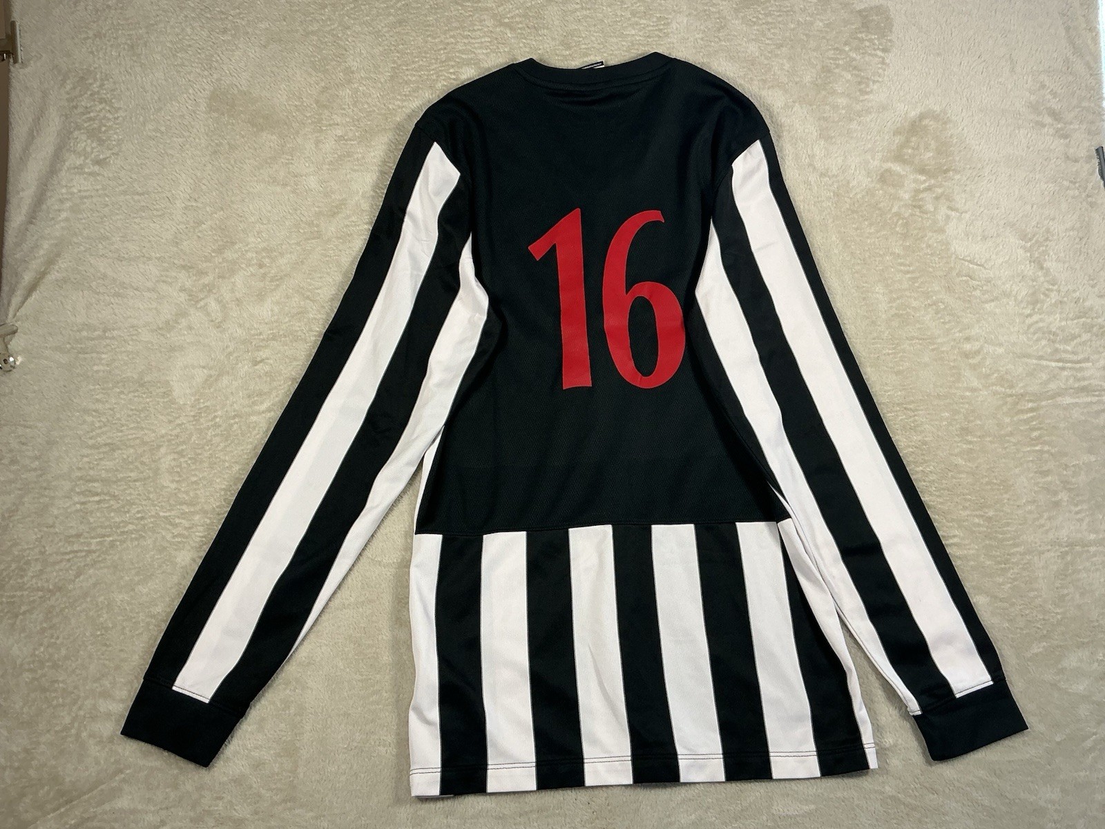 Mens Nike Sports Top Sir William Borlase Small Black White Stripes Dry Fit 16 image 2