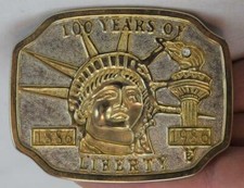1886-1986 100 Years of Liberty Belt Buckle