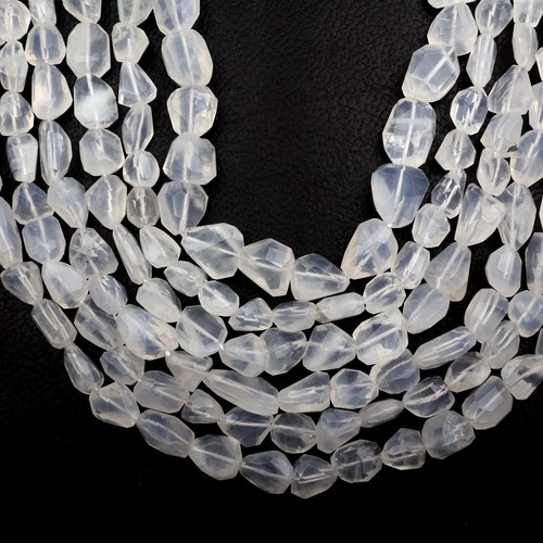 Natural Iec Quartz Beads 8 Inch Strand 11-14 MM Beads Faceted Tumble Shape Beads - Picture 2 of 5
