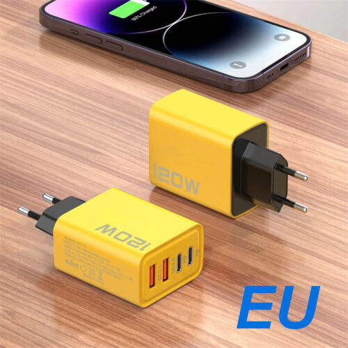 120W Fast Charging USB Type C Wall Charger For iPhone 16 Pro Max 16e 15 14 13 12 - Picture 3 of 15
