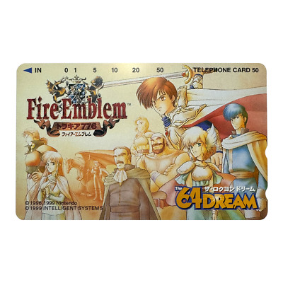 1999 Fire Emblem The 64 Dream Nintendo Telephone Card