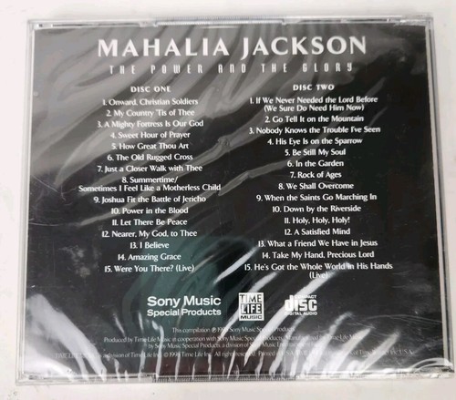 Time Life Mahalia Jackson Cd The Power And The Glory 2 Disc Set Box - Imagen 2 de 3