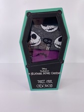 Sock Set The Nightmare Before Christmas Boxed Set New Adult Crew Socks 3 Pair