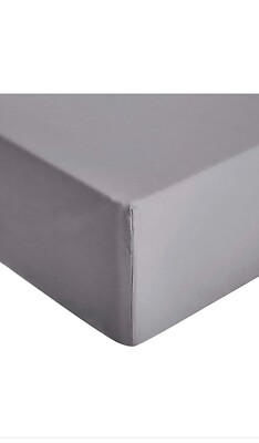 Amazon Basics Premium Mikrofaser Spannbettlaken -150 x 200 x 30 cm, Dunkelgrau 