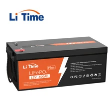 Litime 12V 400Ah LiFePO4 Lithium Battery 5120Wh for RV Boat Off-grid-refurbished