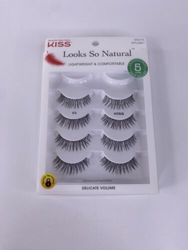 KISS Looks so Natural False Eyelashes Multipack Lightweight & Comfortable Natu