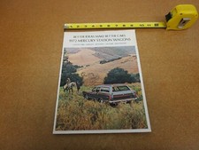 1972 Mercury Wagon Stationwagon Sales Brochure 8 Pg Original Colony Park Marquis