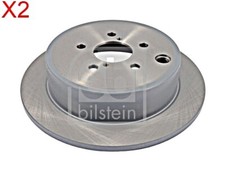 FEBI x2 Stk Bremsscheibe Hinterachse Für SUBARU TOYOTA Brz Forester 26700FG000