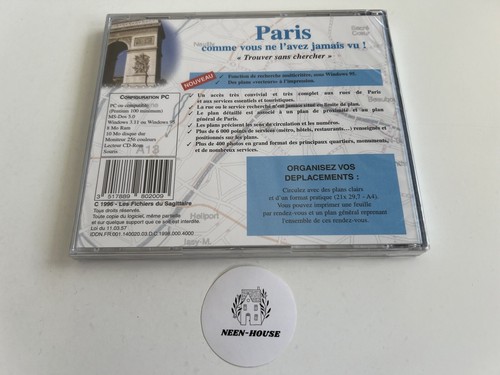 Paris 1998 Cityplan (Plans et Services) - PC - FR - Neuf Blister / New Sealed - Photo 2/2