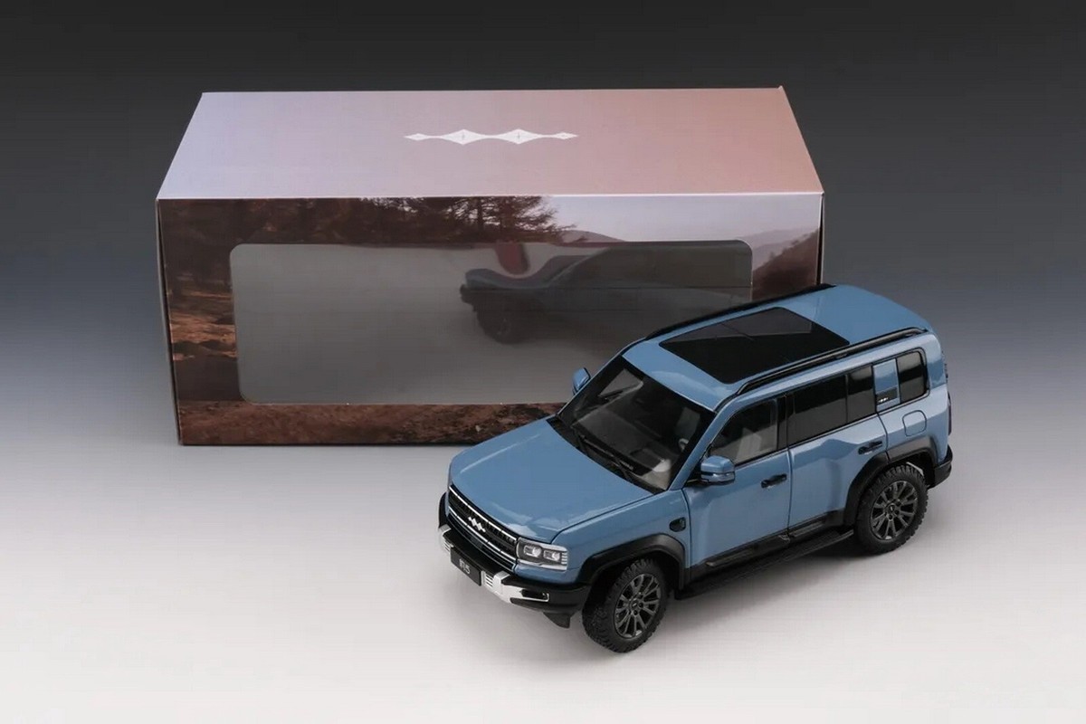 その他 Saddiq Bey Heir Apparent 7/8 Auto RC 1/18 Scale BYD Equation Leopard Blue Diecast Car Model Toy Gift
