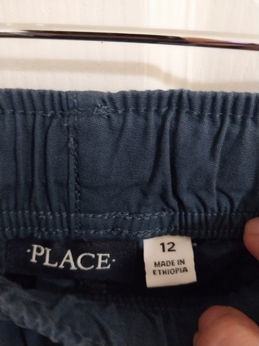 Brand New! Children's Place Blue Chino Pants Joggers 100% Cotton Size 12 - Picture 3 of 7