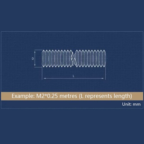 M2 - M20 Kupfer Messing Vollgewinde Doppelkopf Gewindebolzen Stange Schrauben Bolzen - Bild 4 von 7
