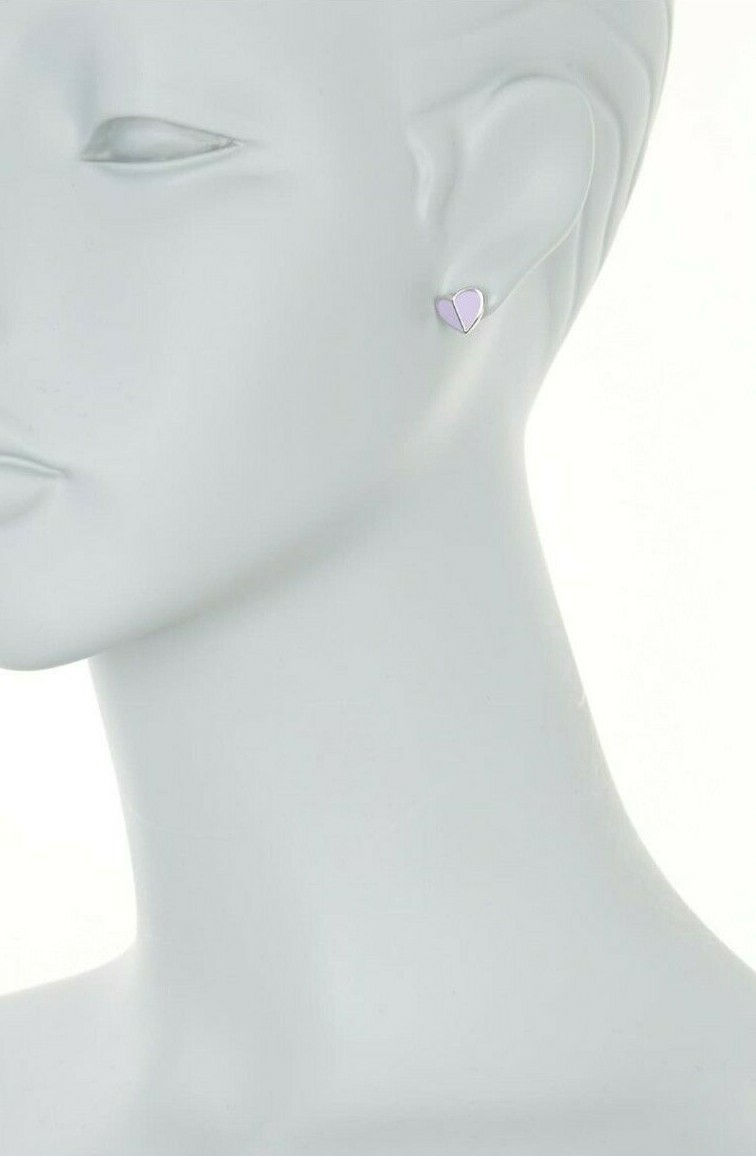 kate spade- heritage spade- small heart stud earrings- frozen