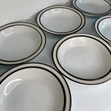 Thomas Rosenthal Germany Cereal Soup Bowls Set of 6 White 7.8" Vintage Crockery