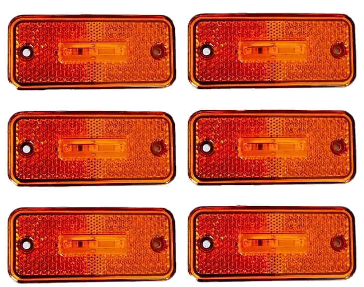 Yifengshun 4pcs 3LED Luci Di Posizione Laterali Ambra/Giallo 12-24V - Foto 12