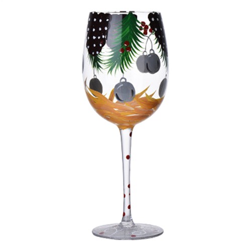 Christmas Wine Glasses Santa Claus Christmas Tree Pine Needles Red Wine Glasses - Picture 4 of 13