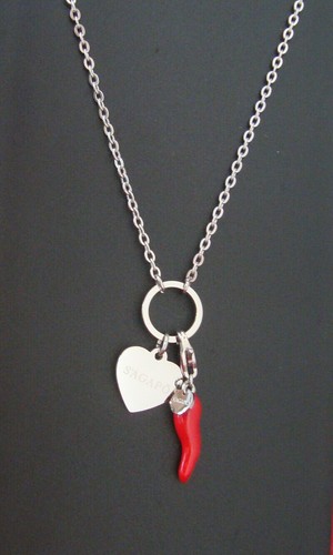 Sagapo Collana Cornetto Portafortuna Rosso Sagapò SHAC1 SHA373 S'agapo - Foto 2 di 4