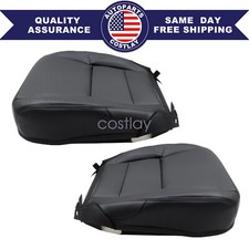 For 2013-2017 Honda Accord Driver Passenger Bottom Seat Cover Black Perforated