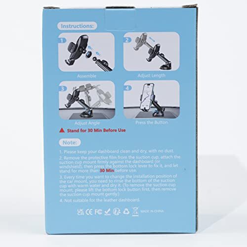 CIRYCASE Support Téléphone Voiture 2023 Amélioré Ventouse Ultra Puissante Por... - Photo 9 sur 12