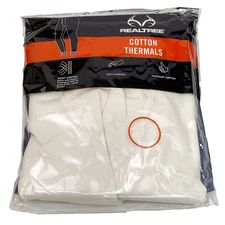 Realtree Men's Heavyweight Cotton Thermal Bottom SIZE Large Base Layer NEW