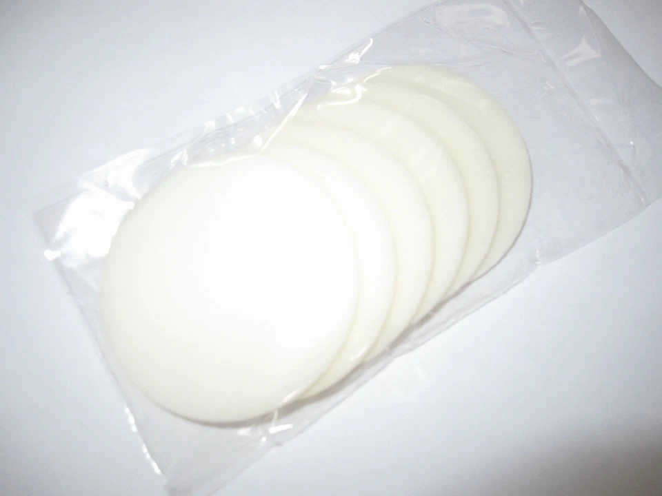 Alta Calidad Cosmético Redondo Blanco Maquillaje Esponjas - 6 Pack - Imagen 3 de 3