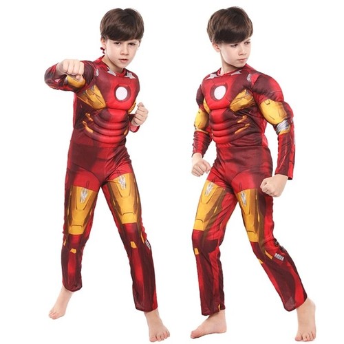 Cosplay Iron Man Déguisement Enfant Avengers Costume Carnaval Masque Halloween - Imagen 3 de 11