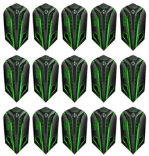 5 New Sets Harrows Noble Slim Dart Flights – Ships w/ Tracking - Green