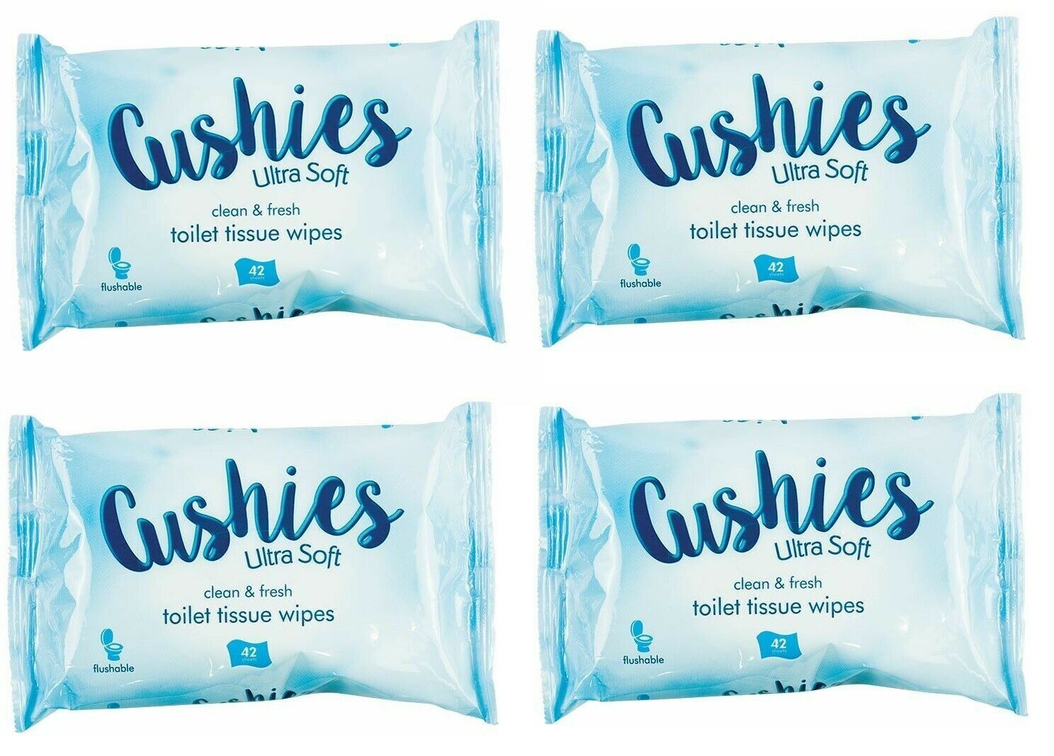 CUSHIES ULTRA SOFT TOILET TISSUE WIPES FLUSHABLE BIODEGRADABLE
