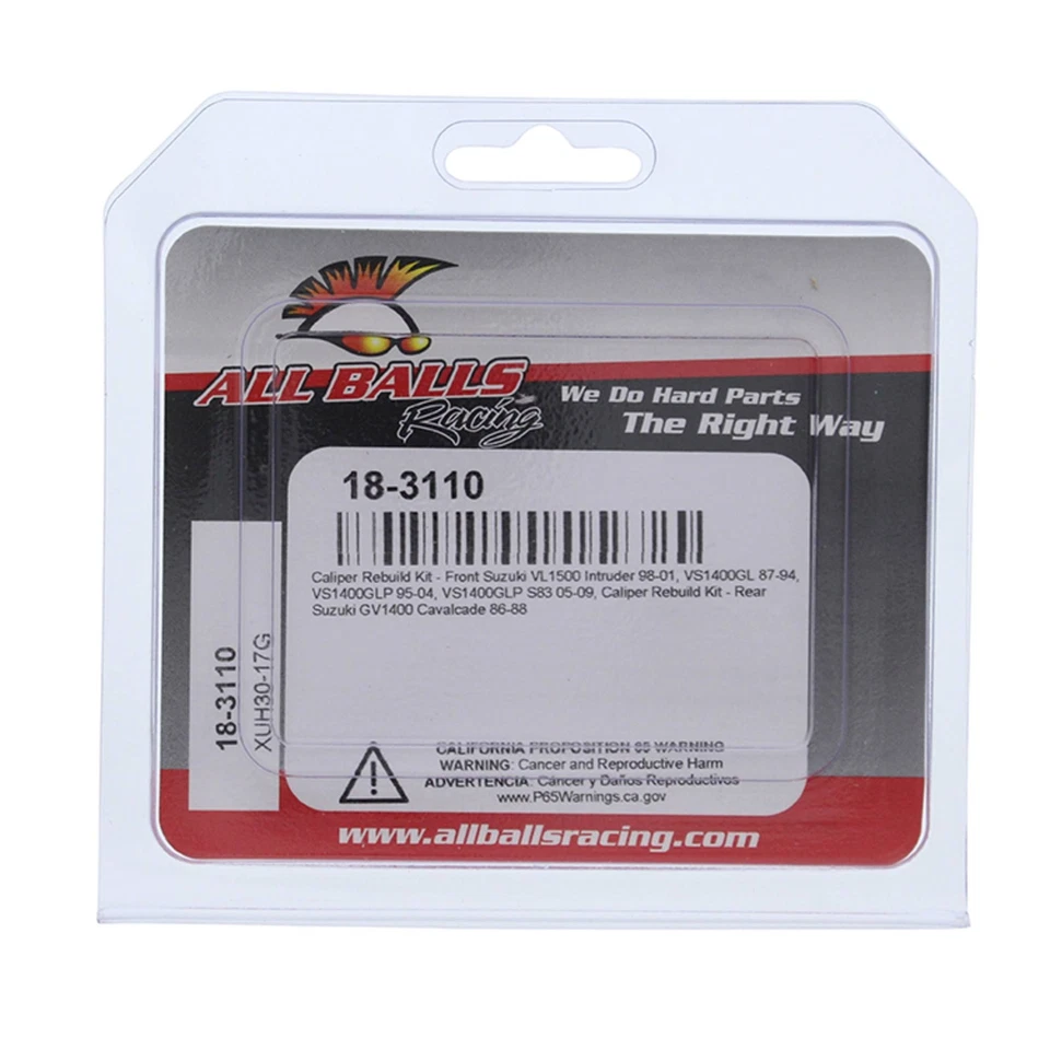 New All Balls Rear Caliper Rebuild Kit 18-3110 for Suzuki VL 1500LC C90 Intruder - Image 4 of 4
