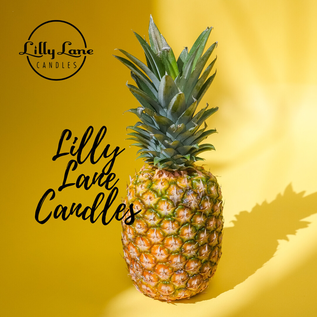 Lilly Lane 18oz Pineapple Glass Jar Candle