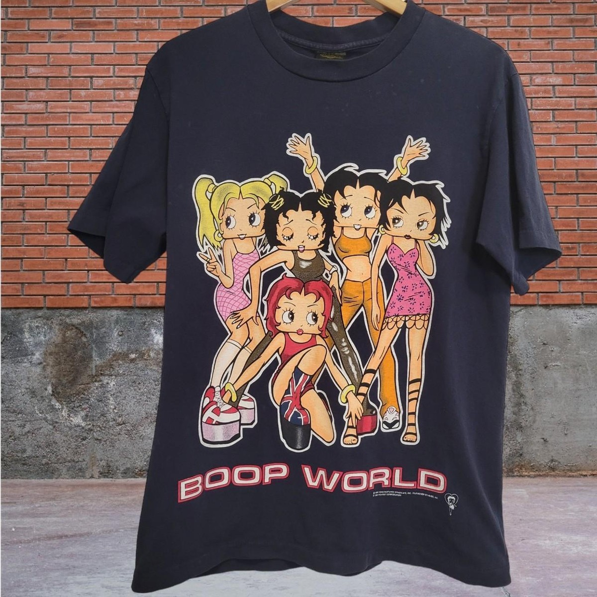 ベティBetty Spice Girls BOOP WORLD Tシャツ Vintage Rare Grail Spice Girls Betty Boop X Boop World Shirt