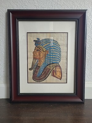 Egyptian  Art Of A Pharoah On Papyrus Paper