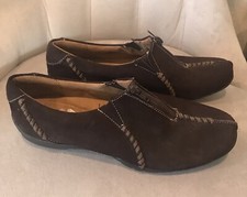 Natural Soul By Naturalizer Women s Sz 9M Dark Brown Suede Loafers VGUC