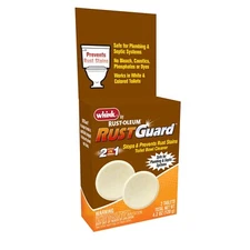 Whink 390879 RustGuard Toilet Bowl Cleaner Tablets 2 Tablet Box