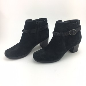 clark black ankle boots