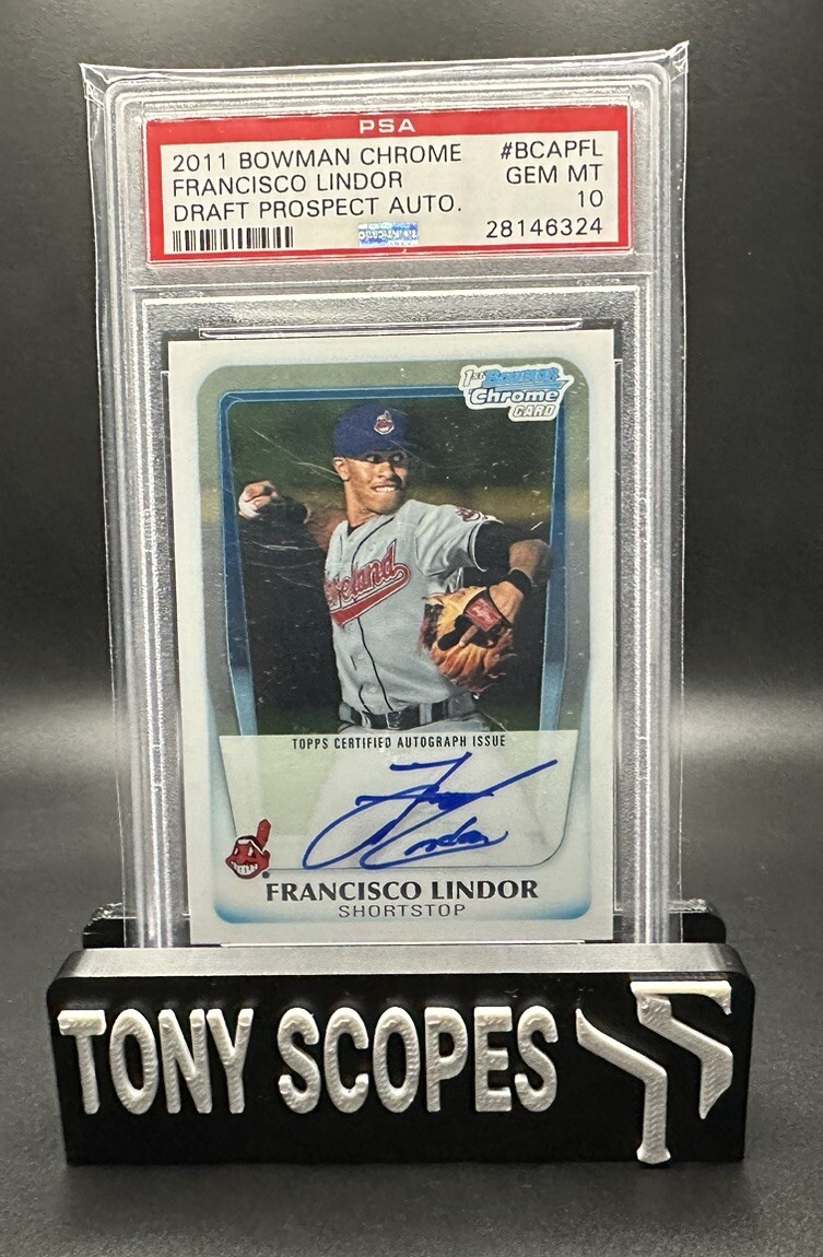PSA 10 2011 Bowman Chrome Draft Prospect Francisco Lindor Auto #BCAP-FL Auto 10
