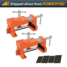 POWERTEC 72126 Cabinet Claw, Face Frame Clamps with Protective Pads, 2PK