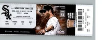 New York Yankees vs Chicago White Sox 8/5/2013 Full Ticket  - Andy Pettitte