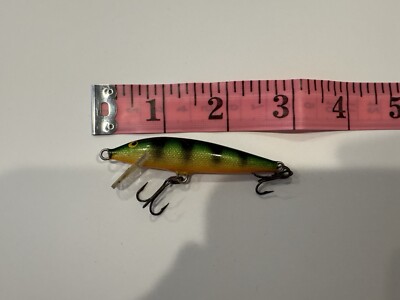 Rapala Floating F-7 Perch Old Gold Belly Color Finland Good Condition