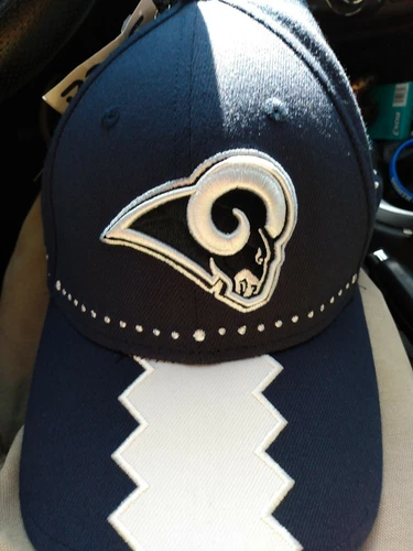 Los Angeles Rams NFL 2019 Draft New Era 3930 Stretch-fit hat city flag L/XL