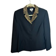 EMILY VINTAGE ANIMAL PRINT BLAZER