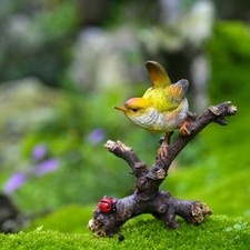 Simulated Bird Ornaments, Bonsai Decorations, Micro Landscape Scenery, Resin