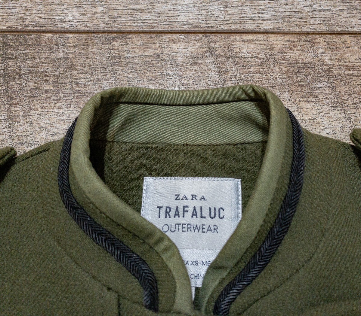 ZARA Trafaluc outerwear ミリタリージャケット XS Zara Military Jacket Womens Size XS Gold Button Coat