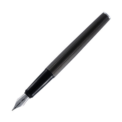 Diplomat Esteem Fountain Pen in Black Barley - Broad Point - NEW in Box