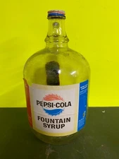 Vintage Pepsi Cola Co Soda Fountain Syrup Bottle One Gallon Jug #2
