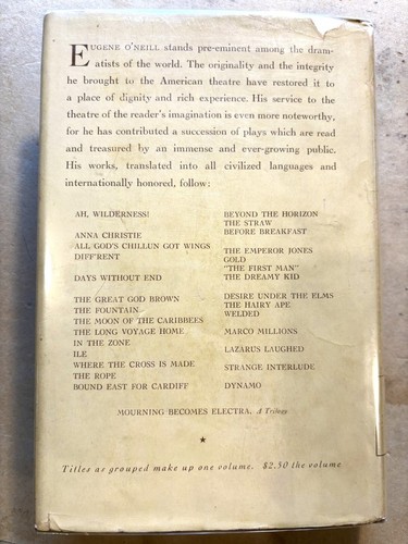 Eugene O'Neill Representative Plays Anna Christie Emperor Jones HC 1st 1927 DJ - Picture 2 of 7