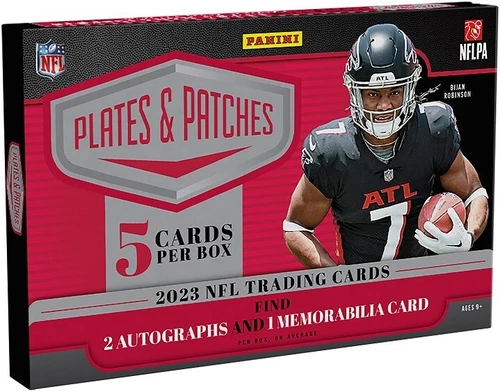 2023 PANINI PLATES & PATCHES NFL FOOTBALL FACTORY SEALED BOX