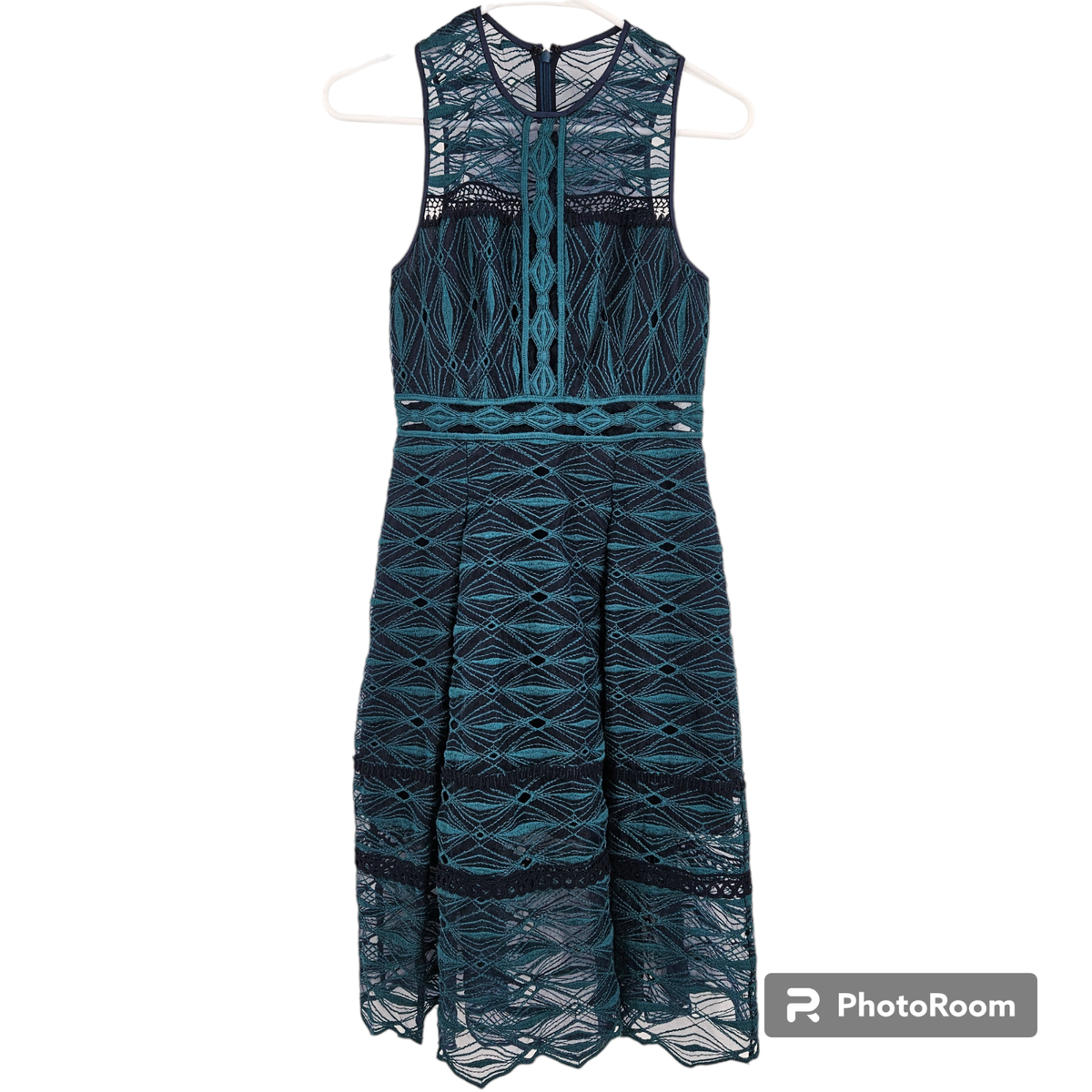knee length dresses for ladies Simkhai Guipure Lace Belted Midi Dress