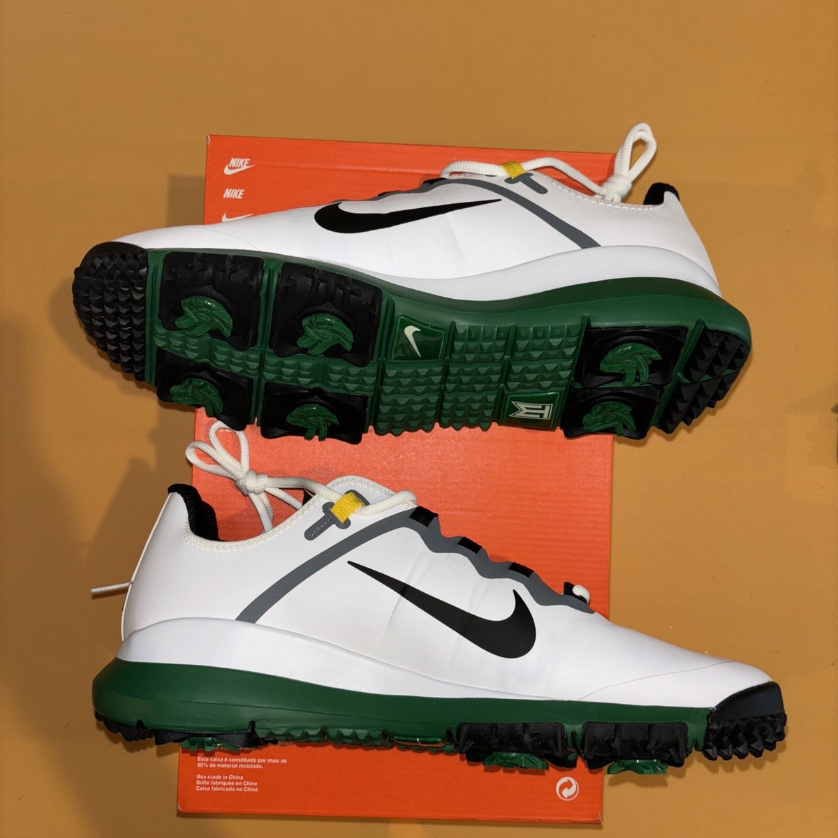 シューズ(男性用) 27cm NIKE TIGER WOODS '13 DR5753-100 Nike Tiger Woods '13 Wide Golf Shoes 'Pine Green' (DR5753